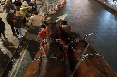 Christmas in London with horse