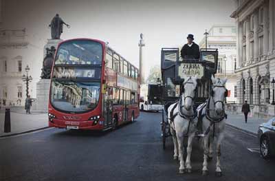 Horse Bus in London